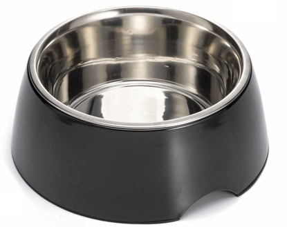 Picture of LeoPet Malamine pet bowl black